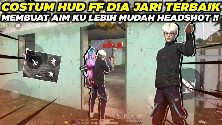 GAMEPLAY COSTUM HUD 2 JARI TERBAIK SETELAH UPDATE LANGSUNG DI BARBARKUEN !! COSTUM HUD FF TERBAIK