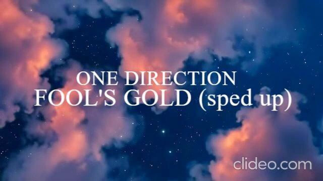 One Direction - Fool's Gold (Lyric video) (sped up) #onedirection #spedupandreverb