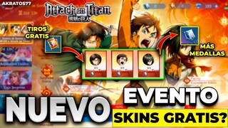 🤯CÓMO CONSEGUIR SKINS AOT DE LA NUEVA COLAB MLBB X AOT🤯 MLBB X ATTACK ON TITAN EVENTO