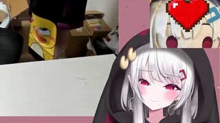 Japanese hottie received a milk dragon squeeze and clothes from a fan and played with them on the sp