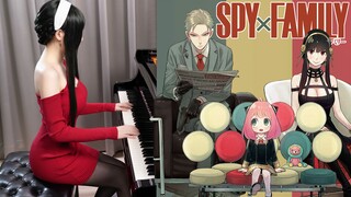 【太太居家的琴艺】间谍过家家主題曲 居然弹出JOJO味！ ？SPY×FAMILY Main Theme 钢琴演奏 Ru's Piano