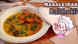 testy Gujarati style mashale Dar DalDhokli😋 / DalDhokli Cooking