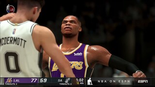 NBA2K21 HIGHLIGHTS LAKERS VS SPURS I NBA Regular Season I November 15, 2021 I NBA2k 2021