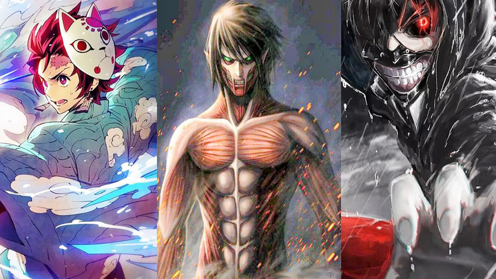 [SnK x KnY x Tokyo Ghoul] 3 Klip Campuran Anime Pamungkas