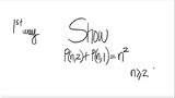 1st/2ways: permutation Show  P(n,2)+P(n,1)=n^2