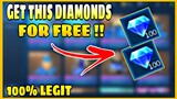 GET FREE DIAMONDS IN MOBILE LEGENDS!! || LEGIT 100%!