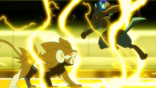 Denji(Rentorar/Luxray) Vs (Ash/Satoshi)Lucario Part 2- Pokemon (2019)