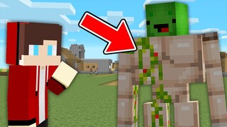 What if Mikey became a golem in Minecraft prison Maizen JJ & Mikey Nico Cash Smirky Cloudy