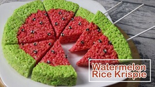 ข้าวพองแตงโม Watermelon Rice Krispie l ครัวป้ามารายห์