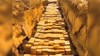Thanks to his tireless training, the monk discovered a secret hidden treasure of gold.