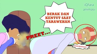 berak dan kentut saat tarawehan - animasi lucu