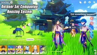 New Outdoor Set Companion Gameplay Guide - Housing System Update Genshin Impact 1.6