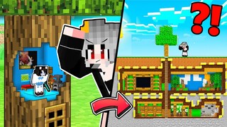 Chỉ Với Một Cái Cây Bạn Có Thể Xây Căn Hầm Bí Mật SIÊU HACK Trong Minecraft *Simmy Xây Hầm Bí Mật*