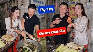 Xuất hiện Trai đẹp phụ Tây Thy nướng bắp - Ẩm thực Cha Rồng