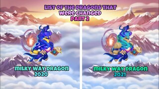 ALL DRAGONS IN DRAGON CITY THAT WERE CHANGED OR REPLACED PART 2