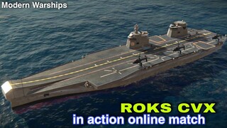 Modern Warships: ROKS CVX Aircraftcarrier in Action.