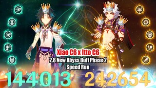 2.8 New Abyss Buff Phase 2 Anemo Meta - Xiao C6 x Itto C6 Triple Crown Showcase
