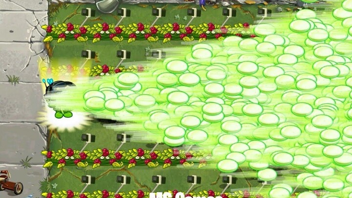 Tantangan PvZ 2 - 100 Tanaman Level Maks vs 10 Zombi Musang Es dengan 30.000 HP