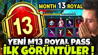 YENİ M13 ROYAL PASS İLK GÖRÜNTÜLER !! M13 RP 1-50 ÖDÜLLERİ !! M13 ROYAL PASS PUBG MOBİLE