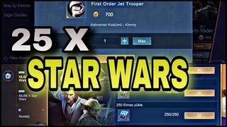 STAR WARS PART2 | HANGİ STAR WARS KOSTÜMÜ ALDIM? | #mobilelegends #mlbb