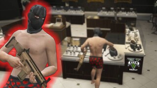 NGERAMPOK TOKO PERHIASAN TERBESAR DI KOTA !! GTA V ROLEPLAY