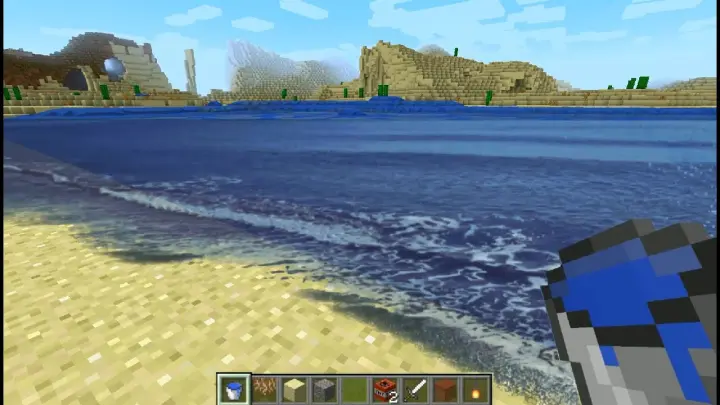 Made a big ocean in Minecraft