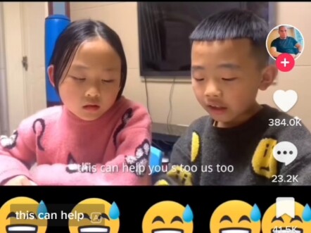 tiktok中国兄妹读英语火了