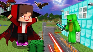 Maizen JJ VAMPIRE vs Security House - Minecraft gameplay Thanks to Maizen JJ and Mikey