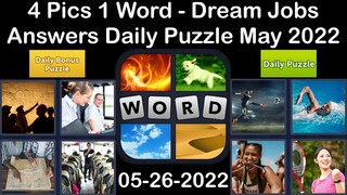 4 Pics 1 Word - Dream Jobs - 26 May 2022 - Answer Daily Puzzle + Bonus Puzzle