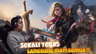 NO ONE CAN RUN FROM MY SWORD ! SEKALI TEBAS LANGSUNG MATI ! COMETOPAPA MLBB