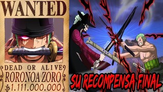 ODA Corrige la NUEVA RECOMPENSA de ZORO y es Mucho Más Alta |La SUPER RECOMPENSA Que Tendrá al Final