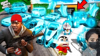 Franklin Becomes Ghost Buster & Collects Crused Cars - GTA 5
