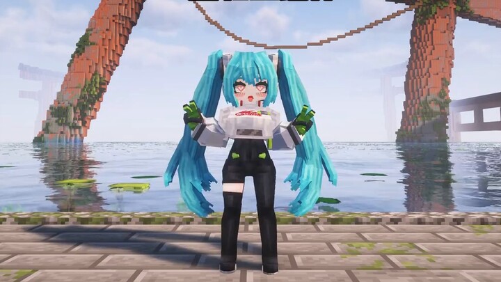 Oh my gosh! Racing in the future! [Hatsune Miku x Minecraft]