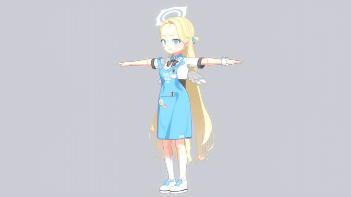 《蔚蓝档案 》自制3D角色模型展示  24便利店小空