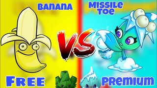 Banana launcher vs Missile toe: Tình yêu chia đôi | Plants vs Zombies 2 - so sánh plants - MK Kids
