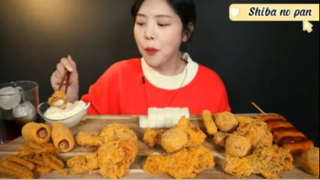 Gà rán, hotdog, phho mai viên,... phần 3 #mukbang