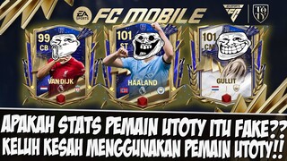 STATS PEMAIN UTOTY FAKES??! KELUH KESAH GAMEPLAY MENGGUNAKAN PEMAIN UTOTY EVENT TOTY 24 EA FC MOBILE