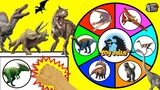 Jurassic World NEW Dinosaurs "Primal Attack" SPINNING GAME SLIME GAME w/ Surprise Dinosaur Toys