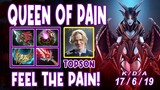 Topson Queen of Pain Midlane Gameplay 17 KILLS | FEEL THE PAIN! | Dota 2 Expo TV