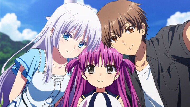 A happy family of three