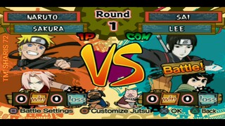 NARUTO VS SAI | GAMEPLAY ™ Battle Games Naruto Shippuden Ultimate Ninja 5 PlayStation2