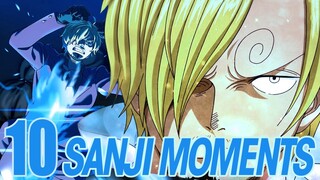 TOP 10 BEST SANJI MOMENTS