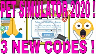 PET SIMULATOR 2021! 3 NEW CODES 2020 (THREE DARK MATTER PETS FOR 3 CODES) 100% WORKING