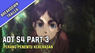 Trailer Attack on Titan Season 4 part 3udah rilis, merinding bahasnya