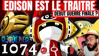 EDISON LE TRAÎTRE DES VEGAPUNK ! LA GUERRE FINALE COMMENCE ICI !? - ONE PIECE 1074 - REVIEW MANGA