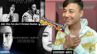 Christian Bautista, Julie Anne San Jose - Everbody Hurts (Official Lyric Video) | REACTION