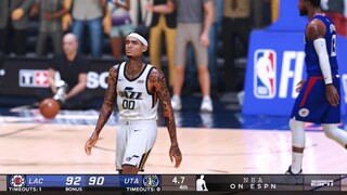 NBA 2K21 Modded Playoffs Showcase | Clippers vs Jazz | Full GAME 1 Highlights