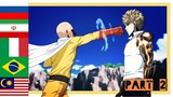 Saitama Vs Genos In 5 Different Languages | One Punch Man | Part 2