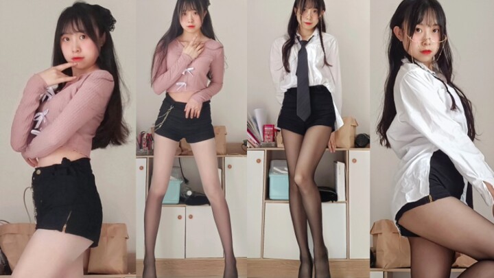 Twin sisters don't pull their legs!! The whole screen is filled with legs due to a mistake