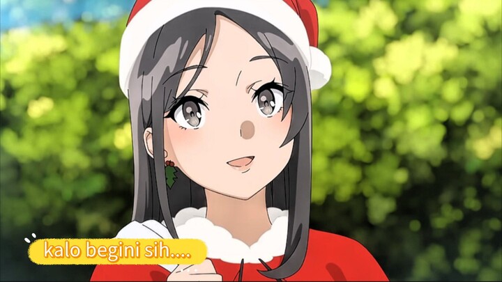 Santa Claus model begini harus nahan iman.....